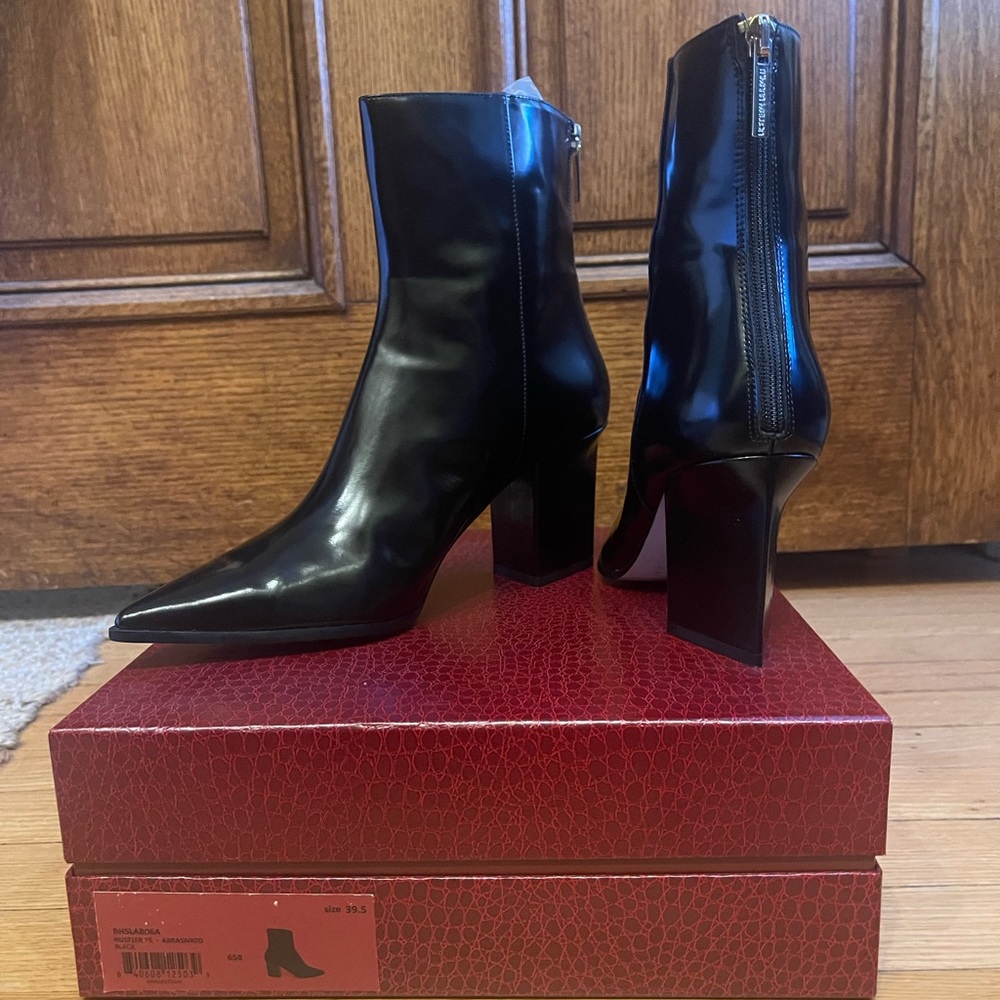 Tamara Mellon Hustler 75 / Abrasivato Patent Leather Boots Size 39.5 EU